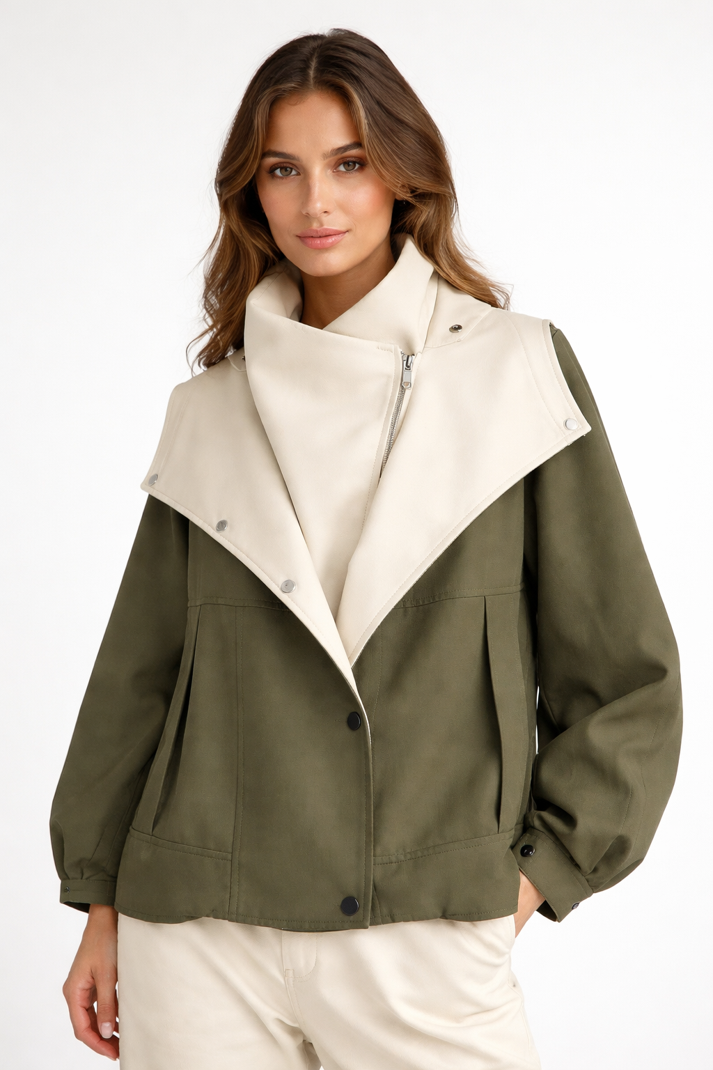 Damenjacke ist wasserabweisend und winddicht Versiegelung leicht warm elegante Passform