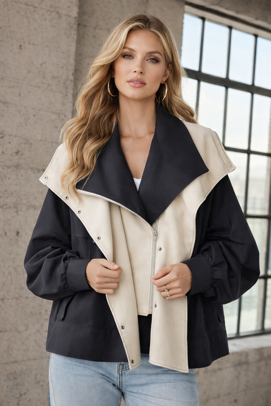 Damenjacke ist wasserabweisend und winddicht Versiegelung leicht warm elegante Passform