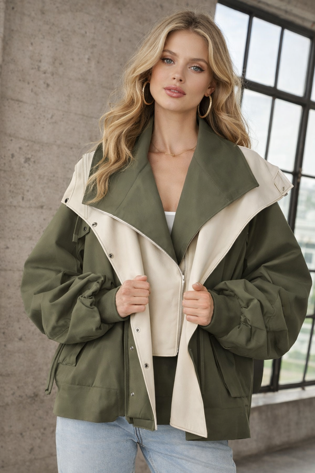 Damenjacke ist wasserabweisend und winddicht Versiegelung leicht warm elegante Passform