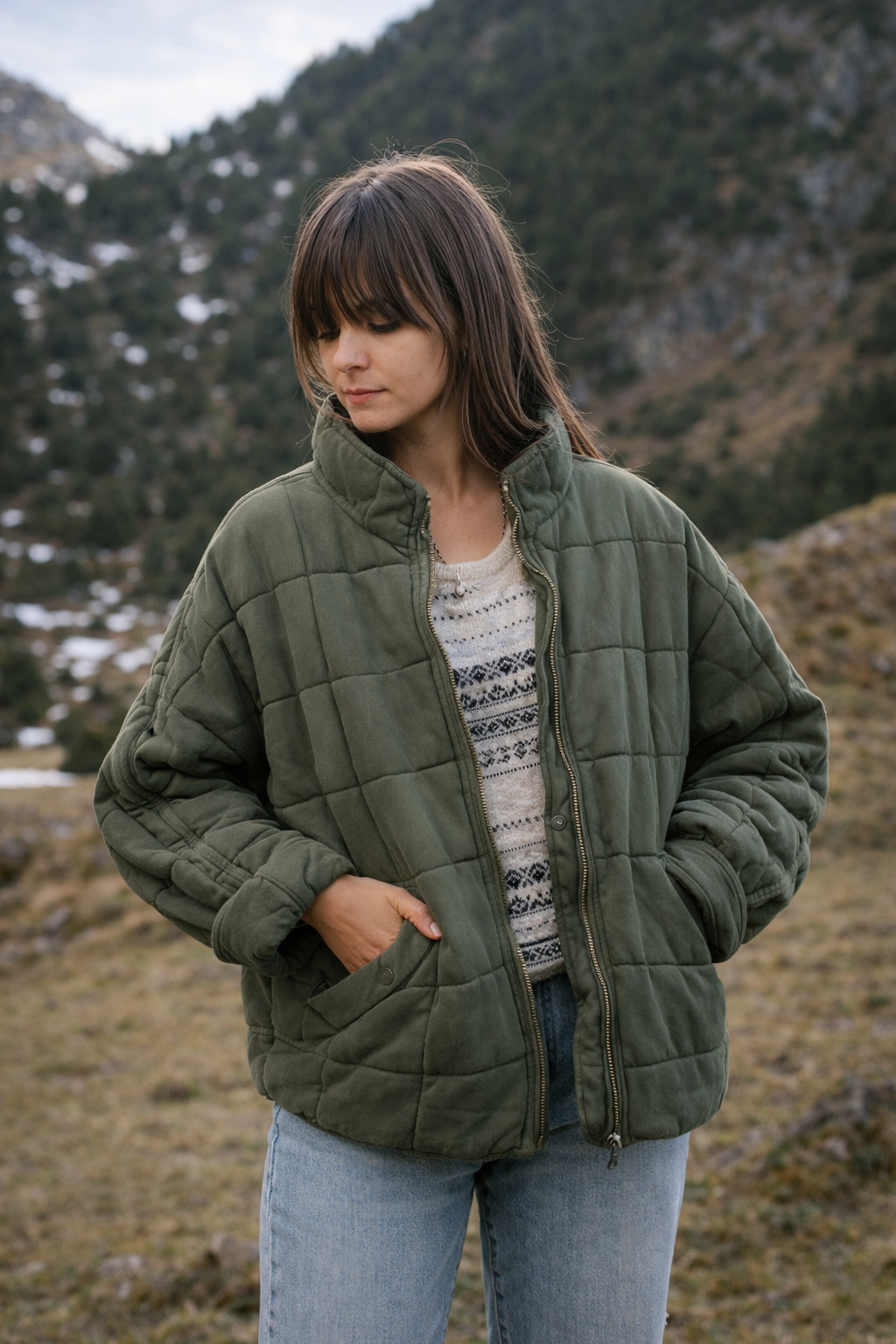 Damenjacke oversized bequeme weiche leichte Passform modern