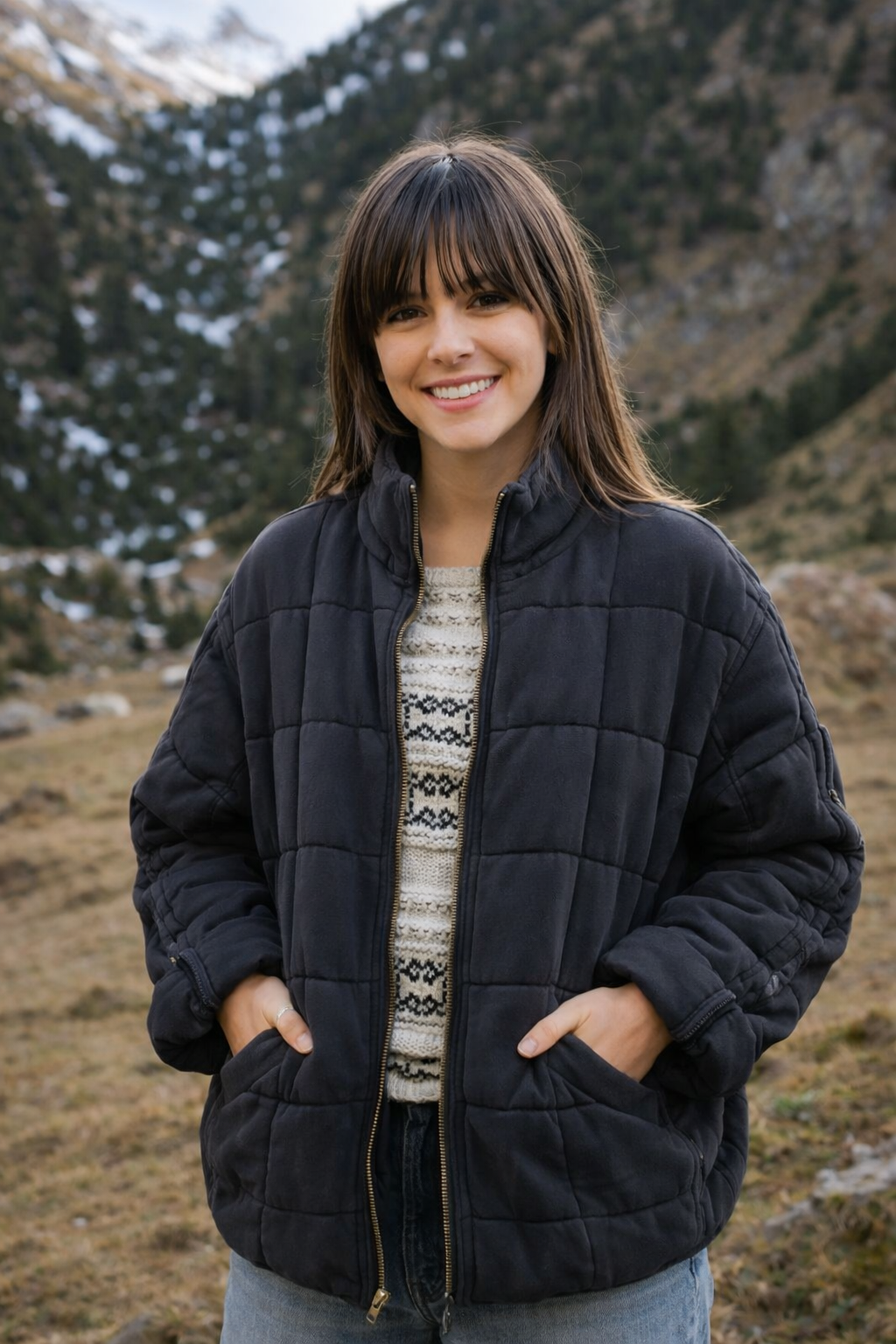 Damenjacke oversized bequeme weiche leichte Passform modern