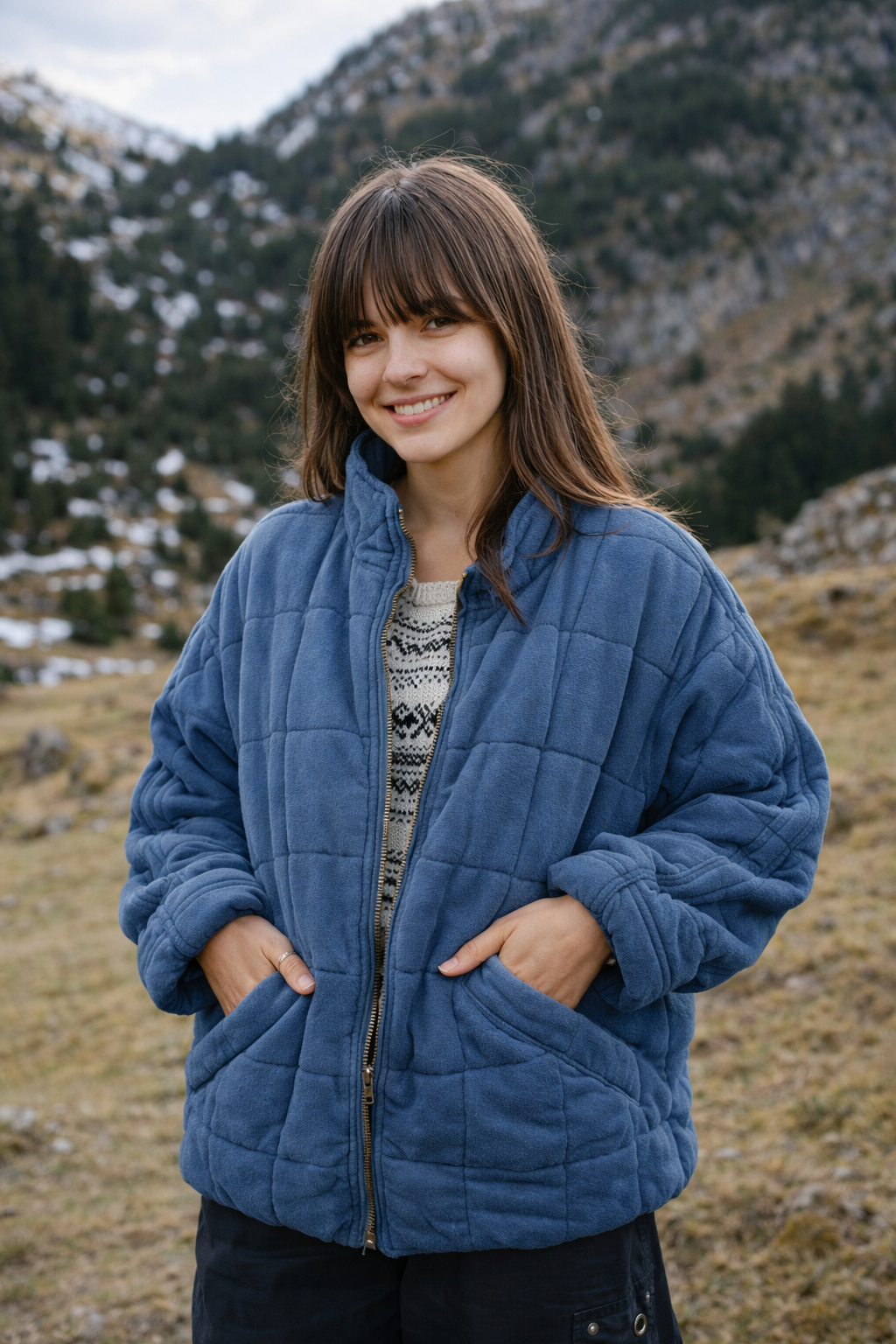 Damenjacke oversized bequeme weiche leichte Passform modern