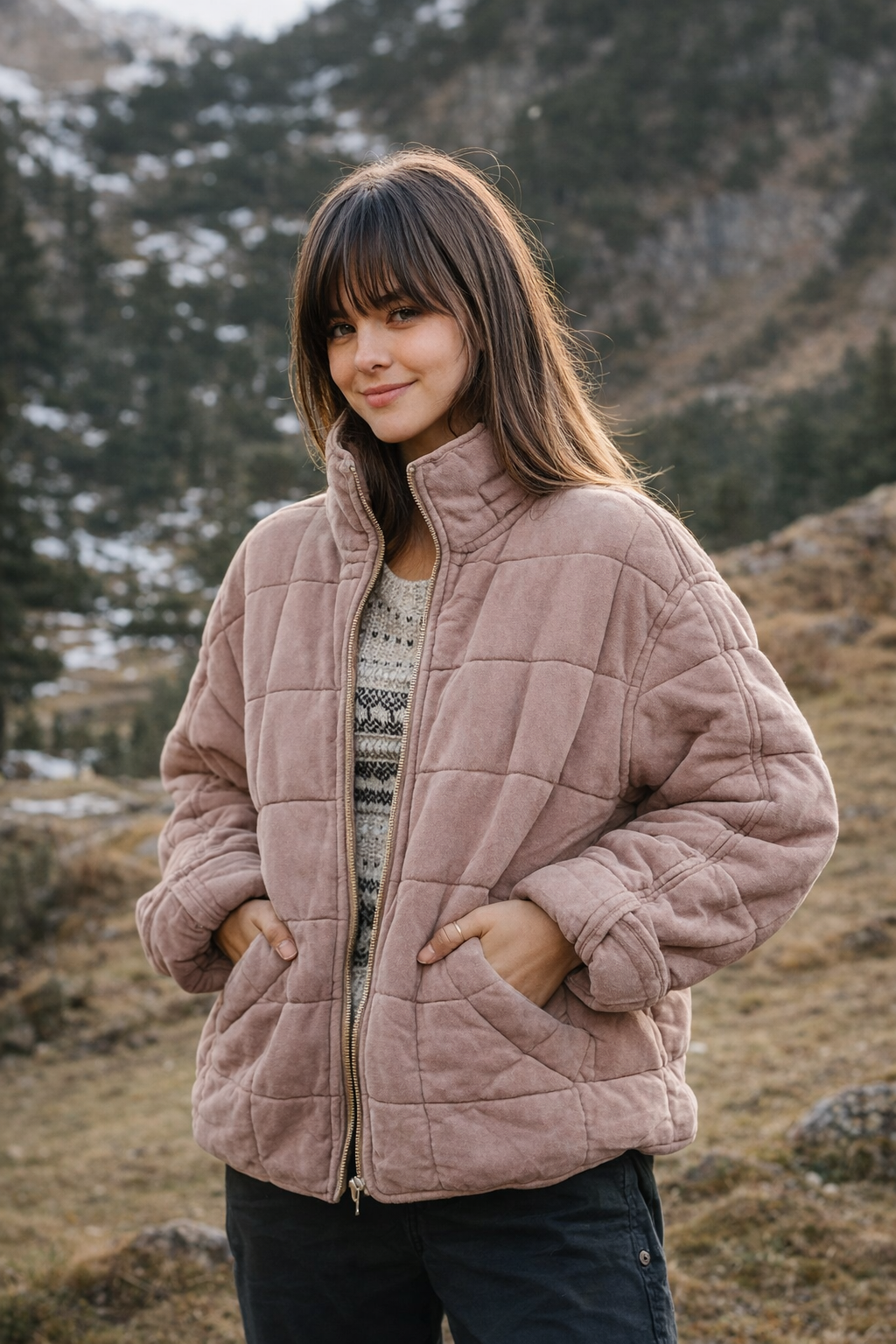 Damenjacke oversized bequeme weiche leichte Passform modern