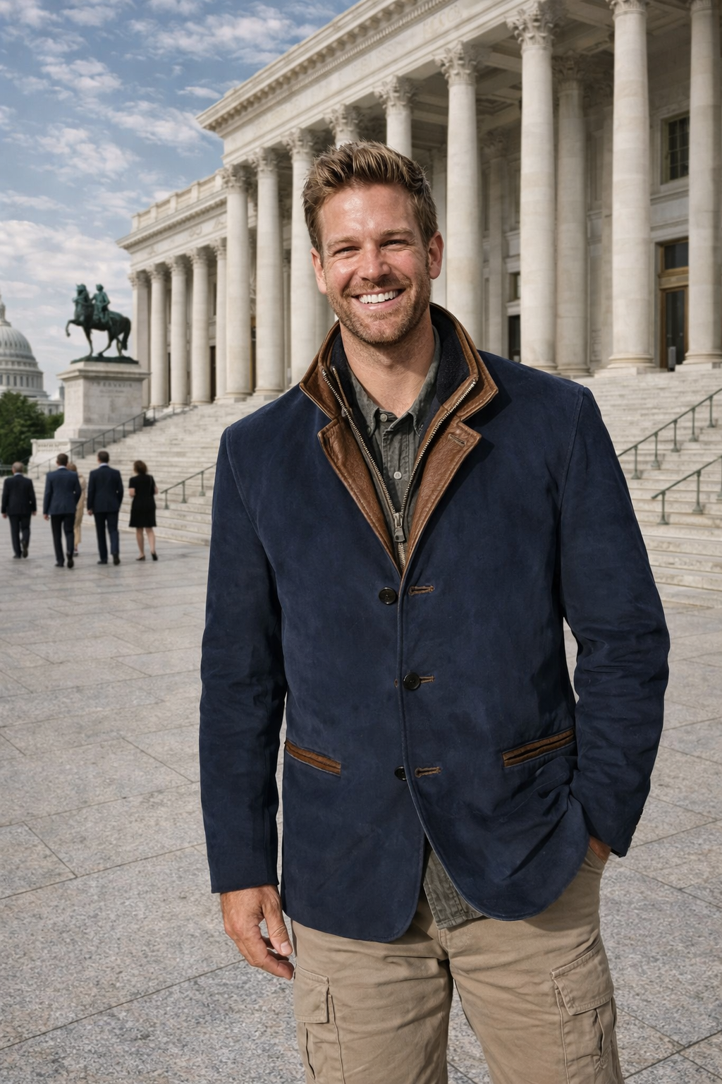 Herren Lederjacke Biker Stil Used Look tailliert Reverskragen asymmetrischer Reißverschluss