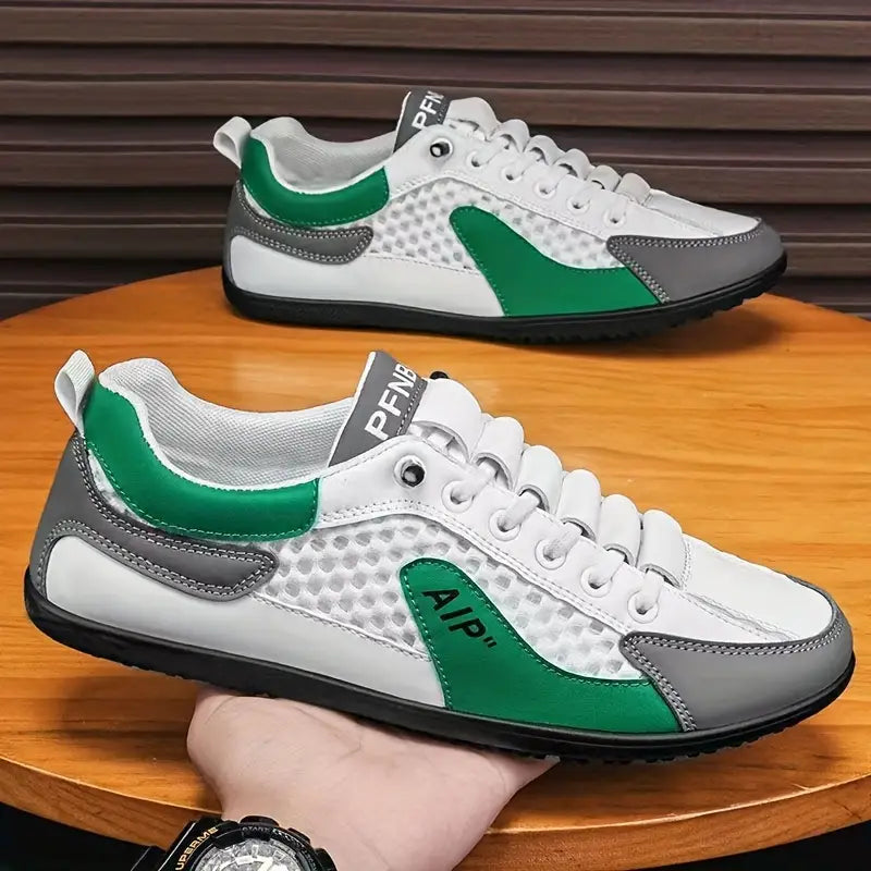 Herren Turnschuhe schnüren Mesh atmungsaktiv rutschfest leicht bequem