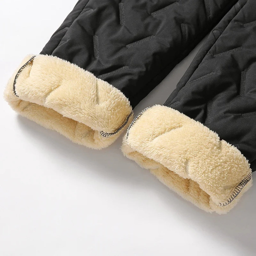 Unisex Winterhose schwarz wasserdicht winddicht wärmend für Outdoor und Alltag