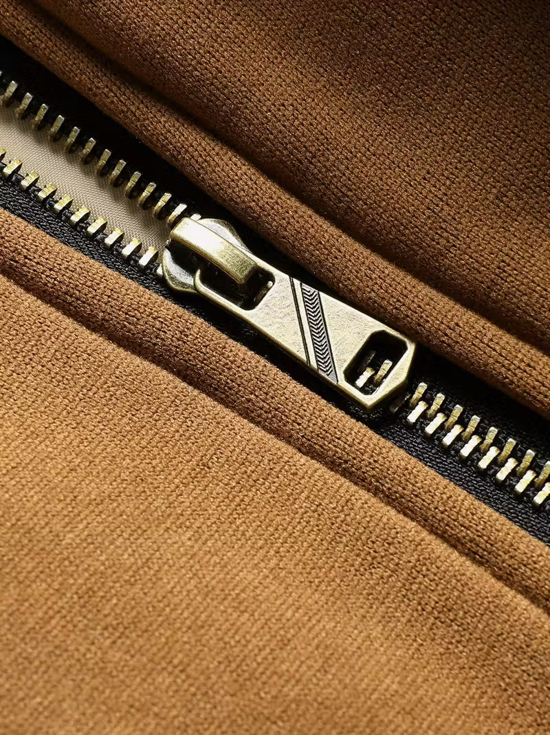 Herren Kapuzenjacke Regular Fit Luftwaffe Stil Reißverschluss Warm Übergang Outdoor Alltag Funktional