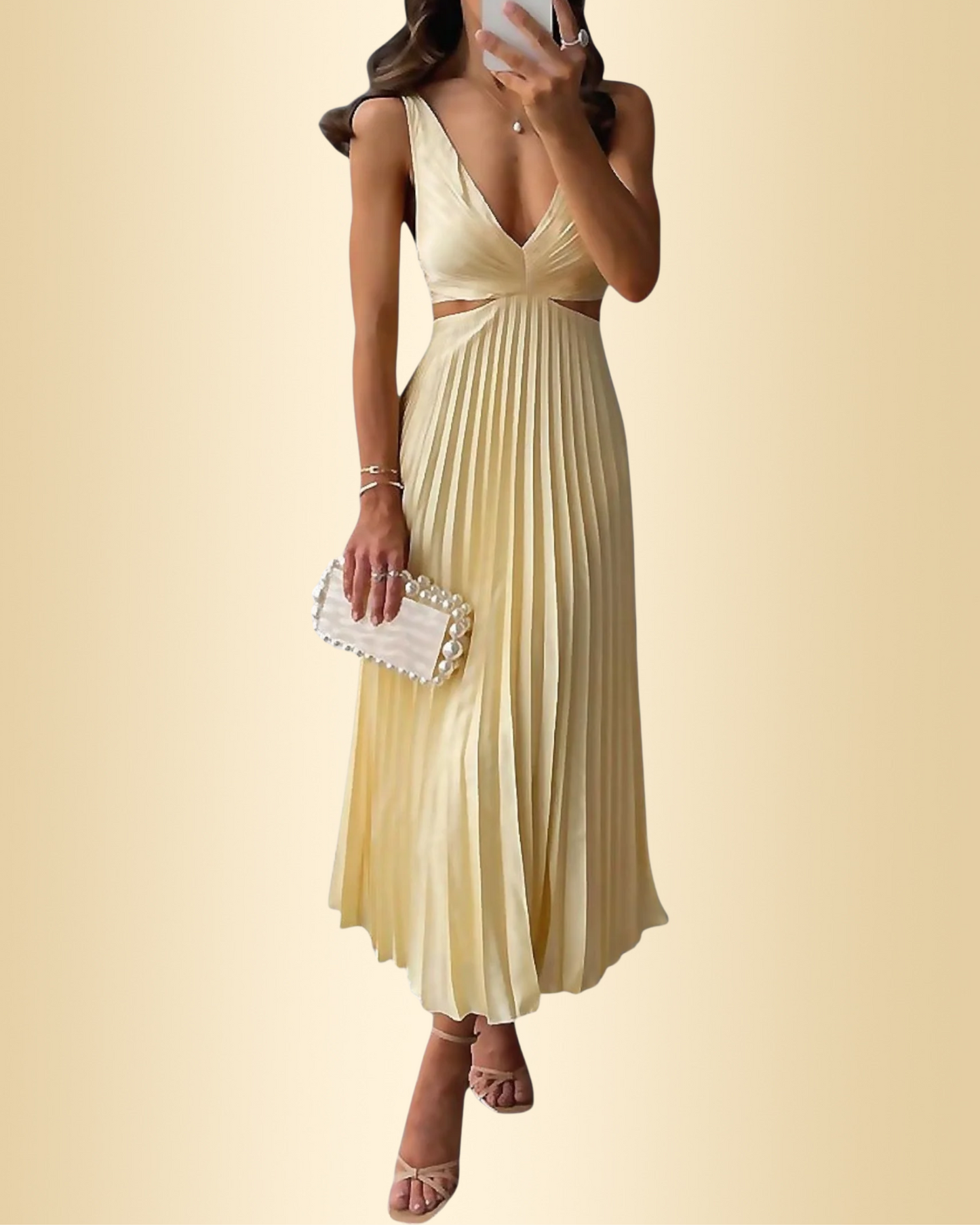 Damen Maxikleid locker geschnitten fließend leicht atmungsaktiv elegante Passform für Sommer und Alltag
