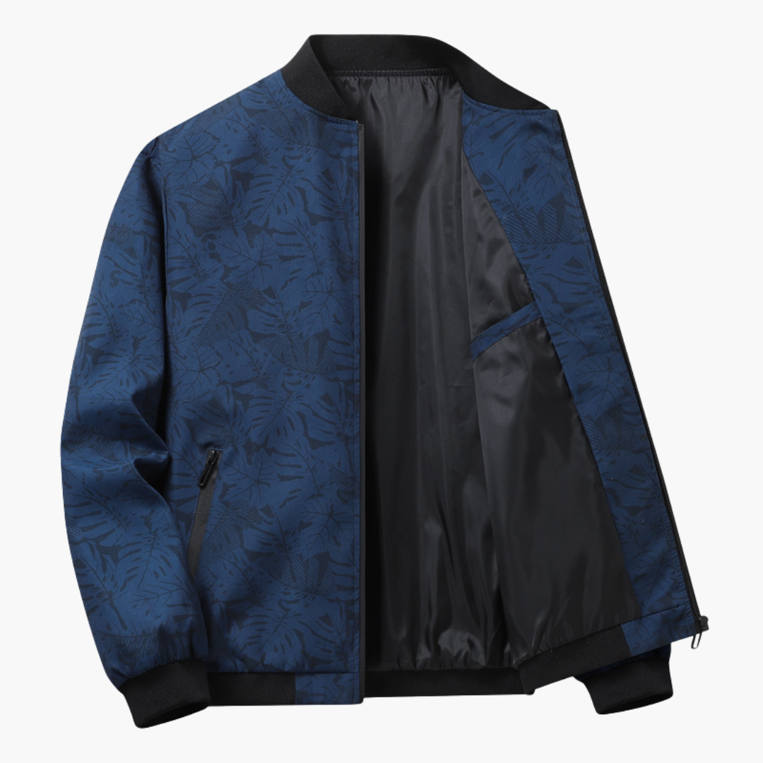 Herren Bomberjacke Slim Fit Klassisch Elegant Übergangsjacke Urban Casual Leicht