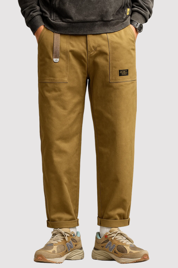Herren Cargohose Vintage Stil funktionale Taschen bequeme Passform vielseitig