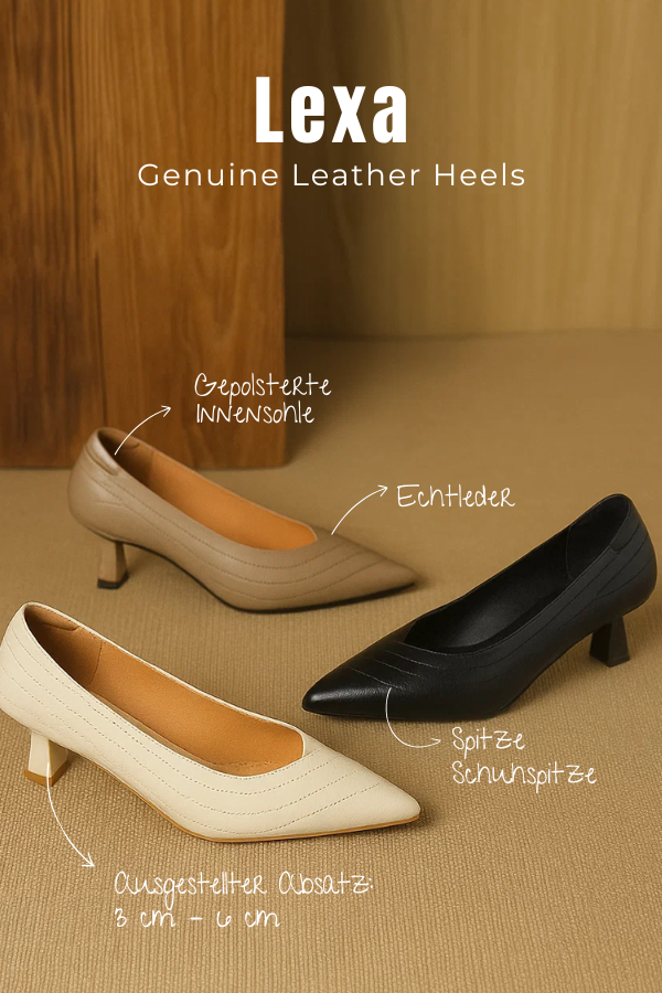 Damen Pumps spitzer Absatz Slip-On elegant bequem vielseitig