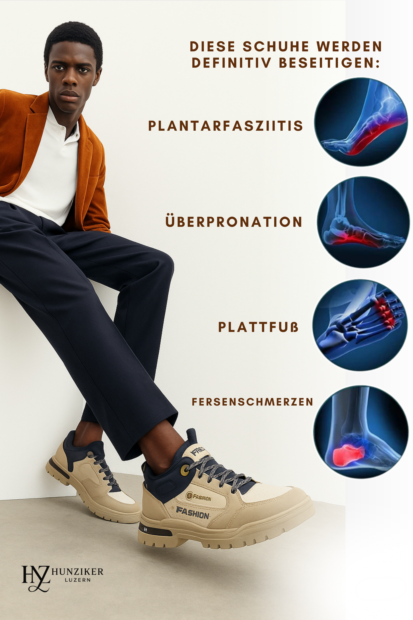 Herren Freizeitschuhe leicht atmungsaktiv gepolstert rutschfest PU Casual Outdoor Alltag Schuhe