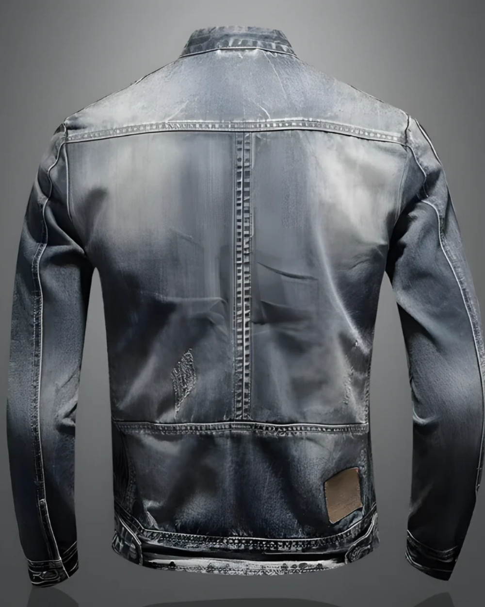 Herren Jeansjacke Denim 100% Baumwolle Regular Fit Button-Up Klassisch Freizeit Layering