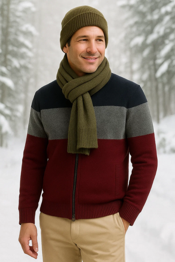 Herren Strickweste Regular Fit Strick Warm Atmungsaktiv V-Ausschnitt Casual Business Herbst Winter
