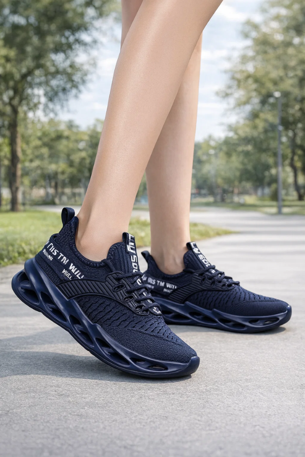 Damen Sneaker atmungsaktiv rutschfest leicht gepolstert bequem