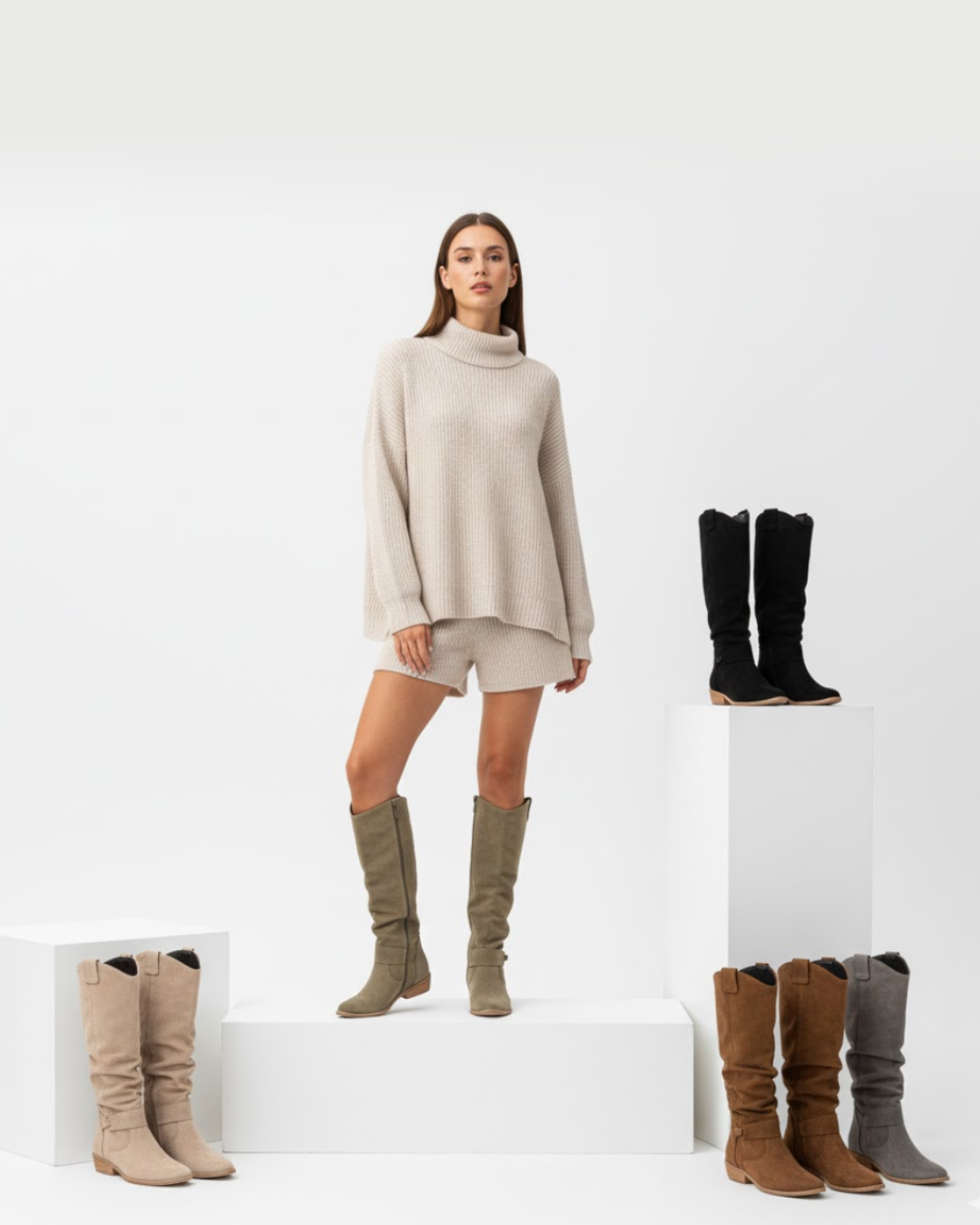 Damen Winterstiefel gefüttert rutschfest bequem warm vielseitig