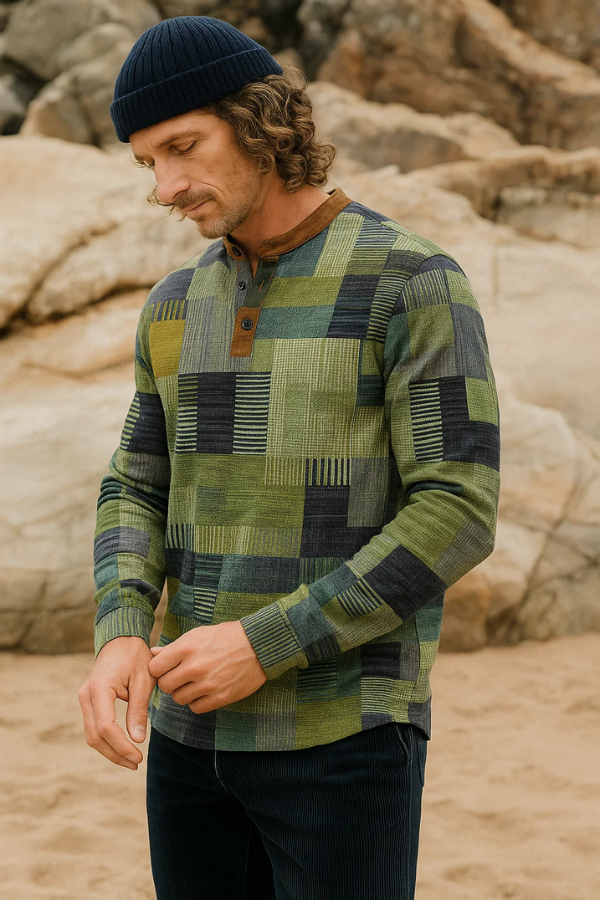 Herren Strickpullover Rundhals Langarm bequem warm klassisch