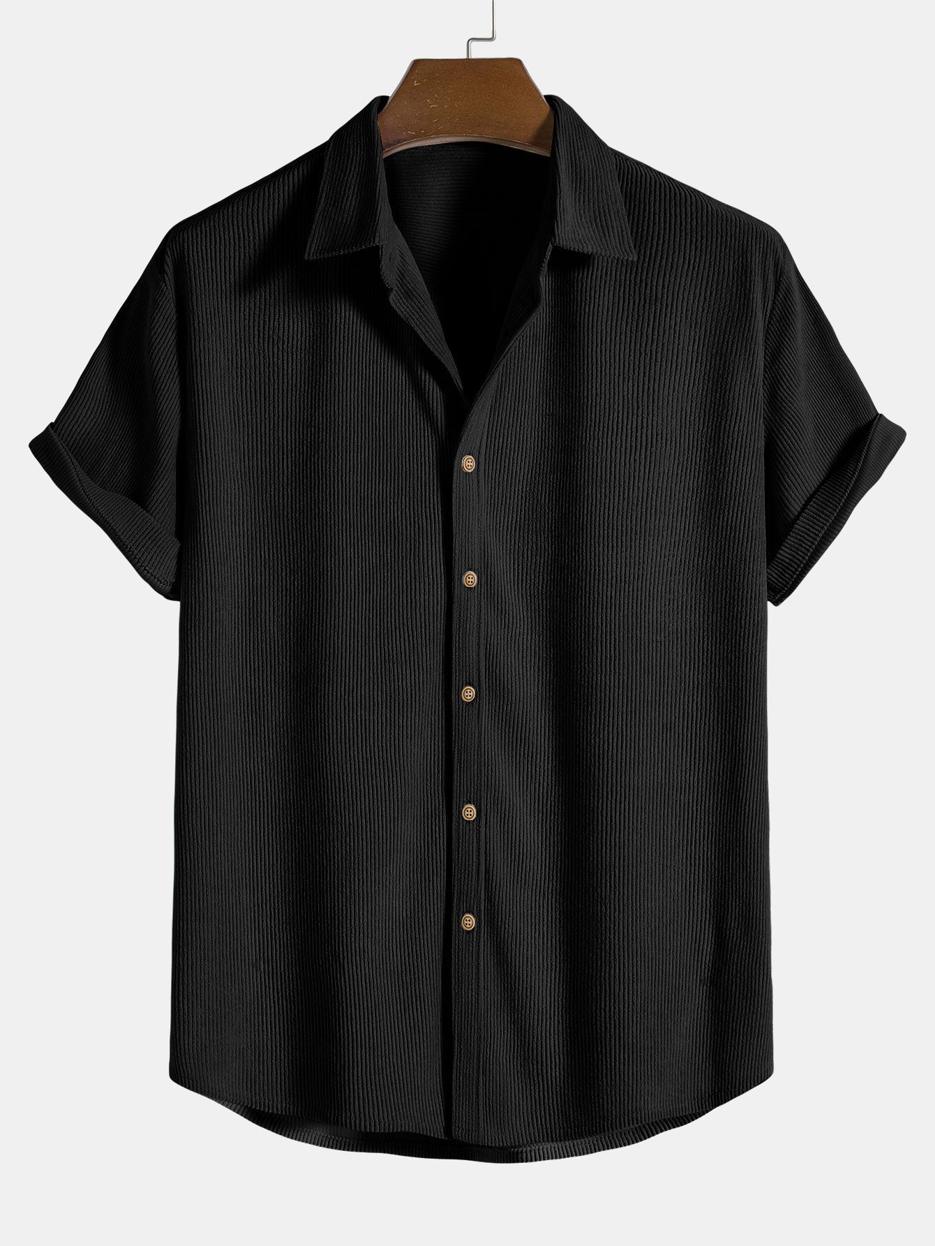 Herren Freizeit Set Hemd und Hose Sommer Zweiteiler Polyester atmungsaktiv