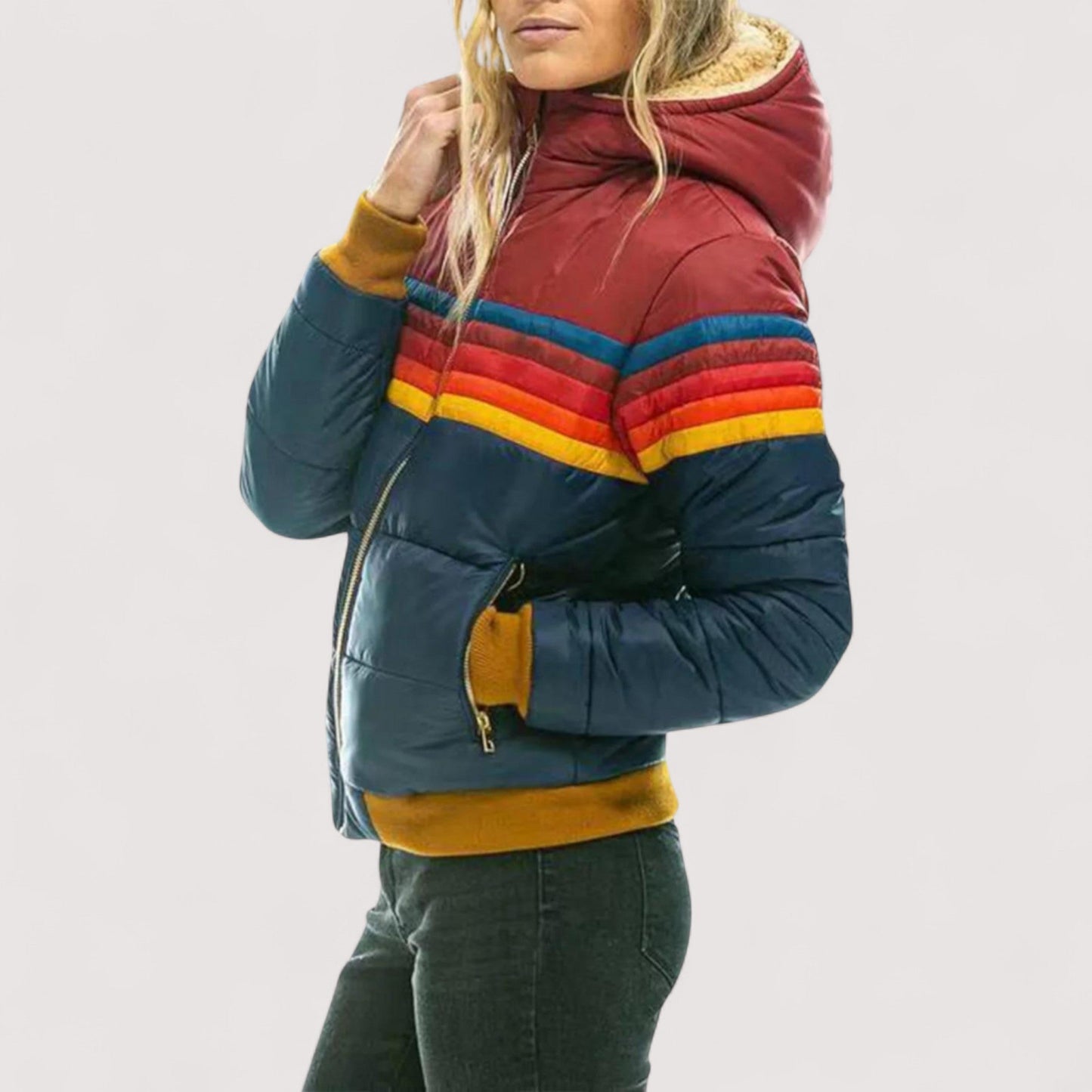 Damen Regenjacke Wasserdicht Leicht Atmungsaktiv Regular Fit Übergangsjacke Kapuze