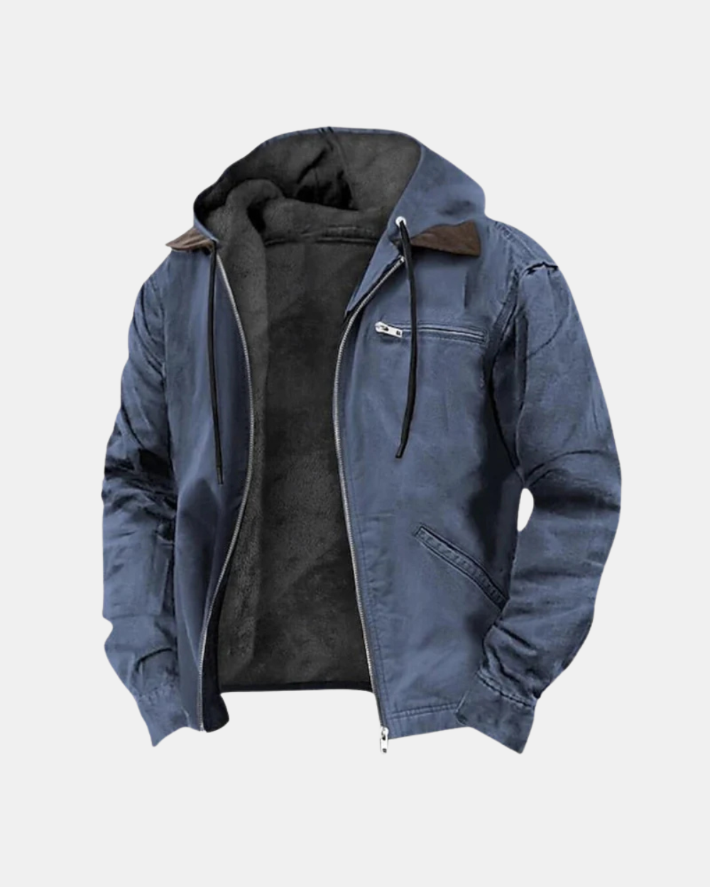 Herren Winterjacke Regular Fit Warm Isoliert Kapuze Wetterfest Elegant Alltag Freizeit