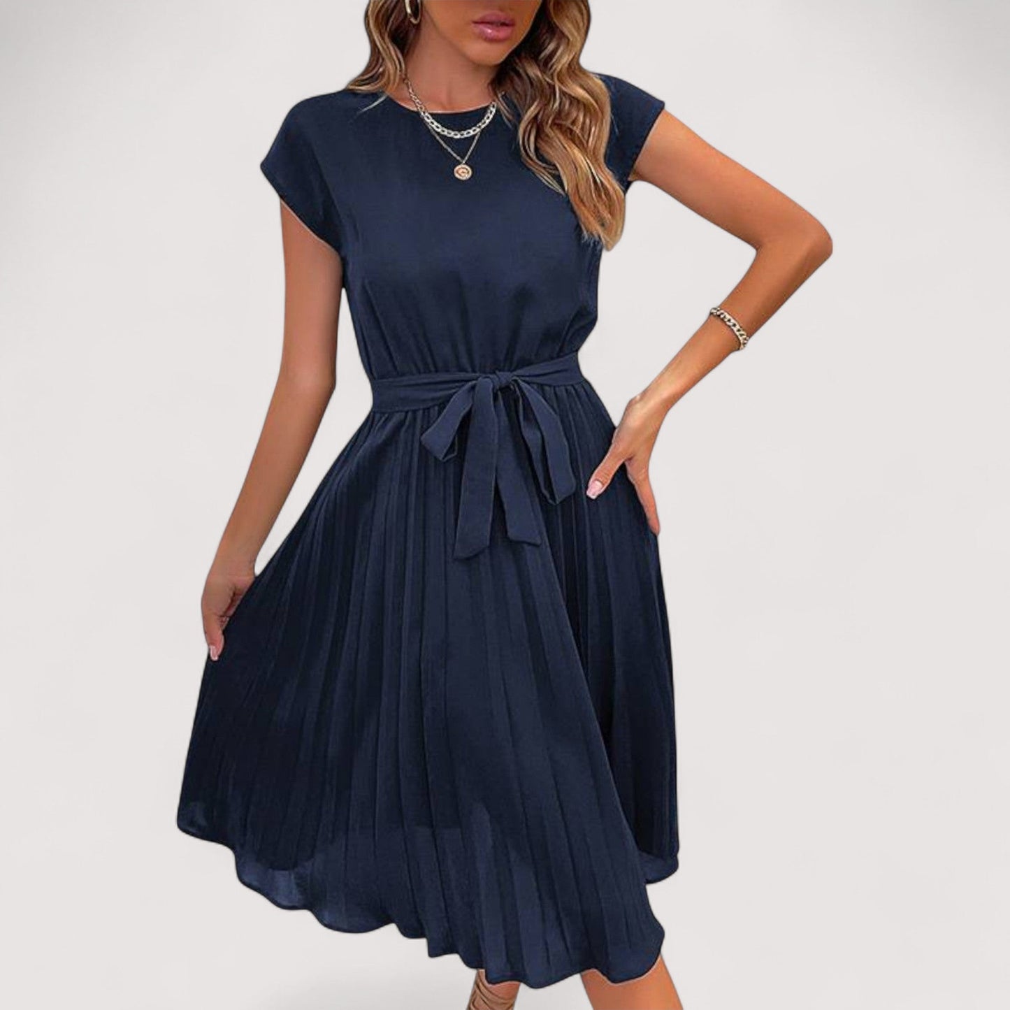 Damen Sommerkleid elegant locker Passform leicht atmungsaktiv vielseitig bequem