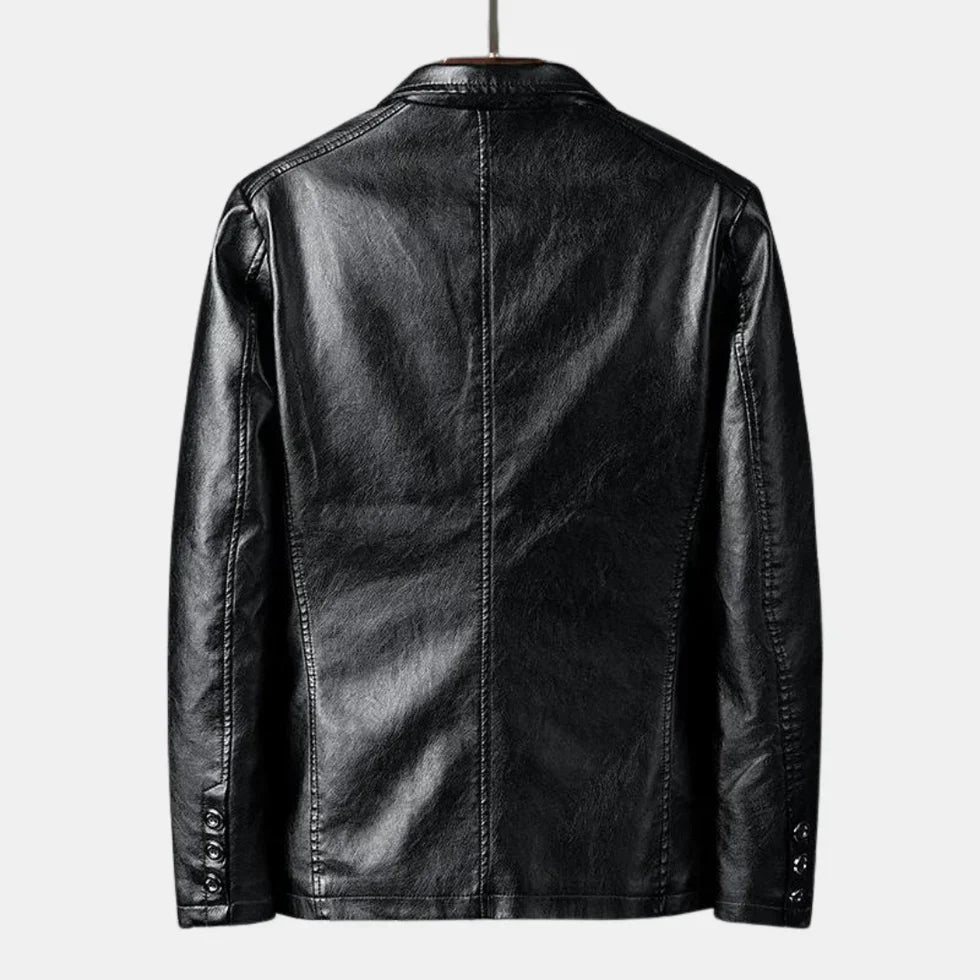 Herren Lederjacke Regular Fit Vintage Design Echtleder Klassisch Zeitlos Casual Elegant Alltag