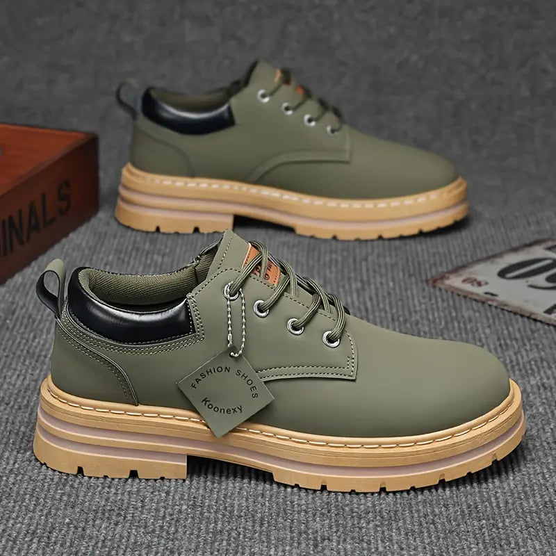Herren Schnürschuhe klassisch rund rutschfest gepolstert langlebig Alltag Freizeit Business Casual