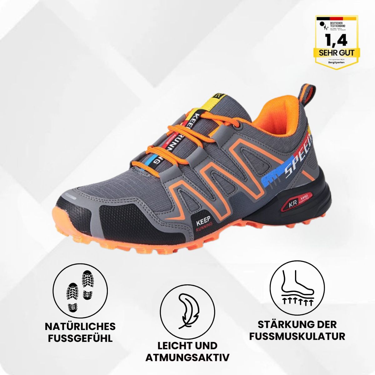 Herren Trekkingschuhe wasserdicht atmungsaktiv rutschfest Outdoor Wanderschuhe