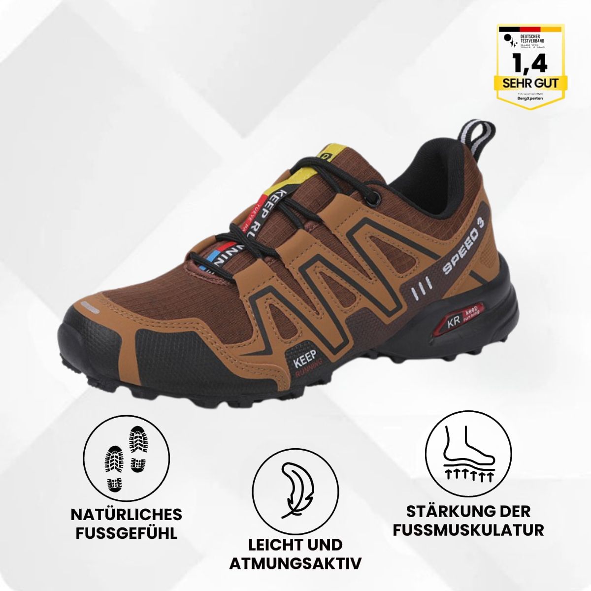 Herren Trekkingschuhe wasserdicht atmungsaktiv rutschfest Outdoor Wanderschuhe