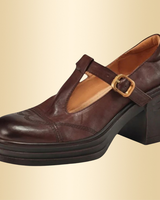Damen Mary Jane Schuhe T-Riemen bequem flexibel klassisch elegant