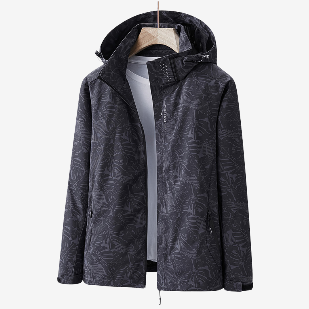 Damen Windjacke Wasserdicht Atmungsaktiv Slim Fit Kapuze Übergangsjacke Outdoor Leicht