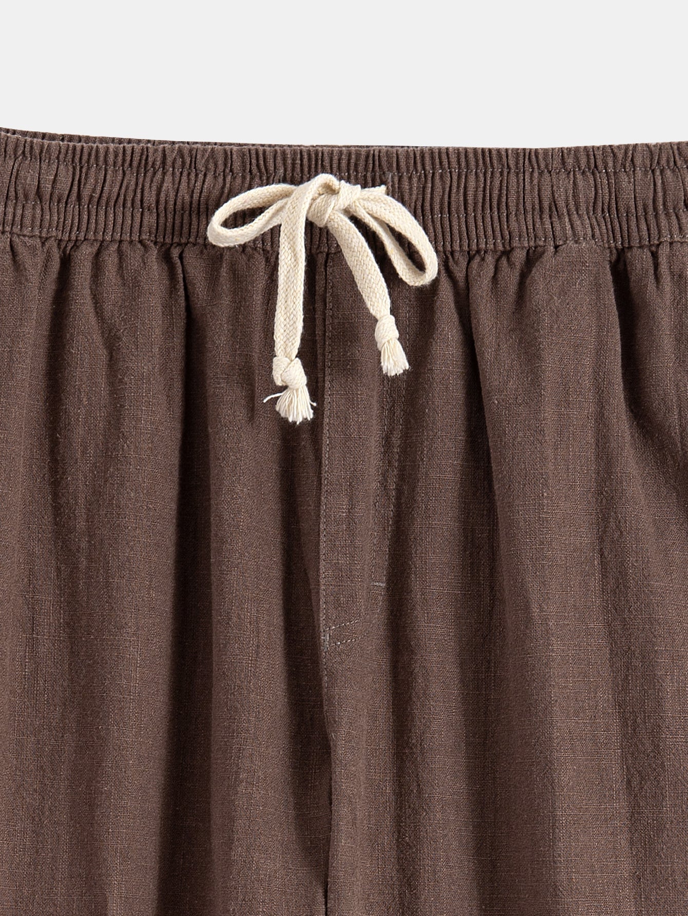 Herren Leinenhemd und Leinenhose Set Sommer Zweiteiler Freizeitanzug leicht atmungsaktiv