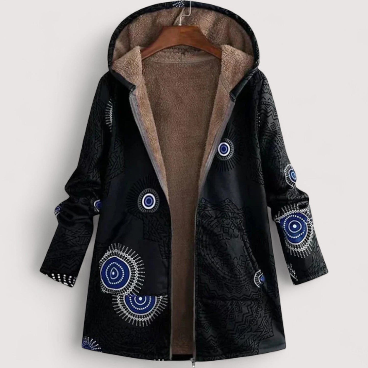 Damen Winterjacke Regular Fit Geometrisch Warm Gefüttert Alltag Freizeit Winter