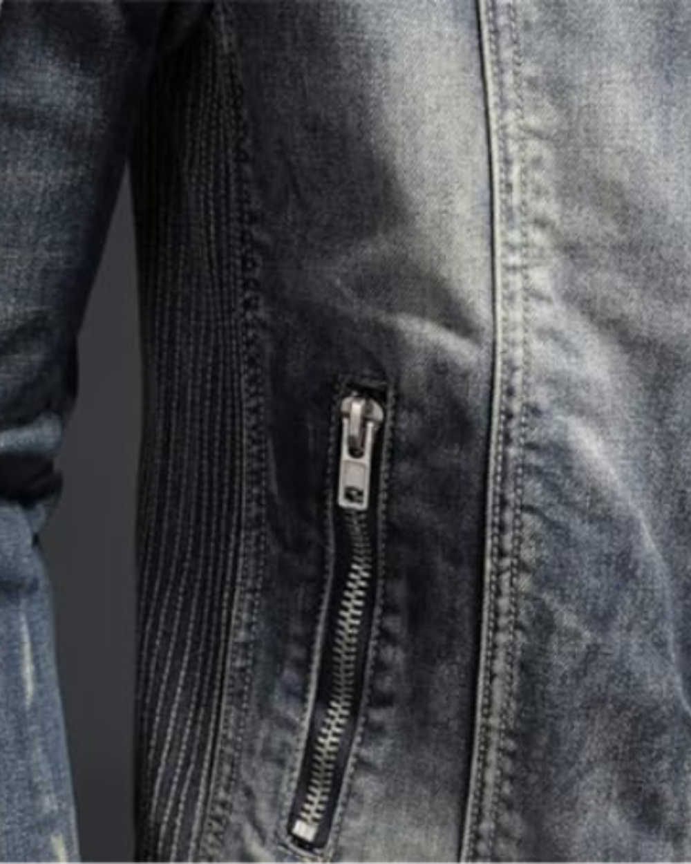 Herren Jeansjacke Denim 100% Baumwolle Regular Fit Button-Up Klassisch Freizeit Layering