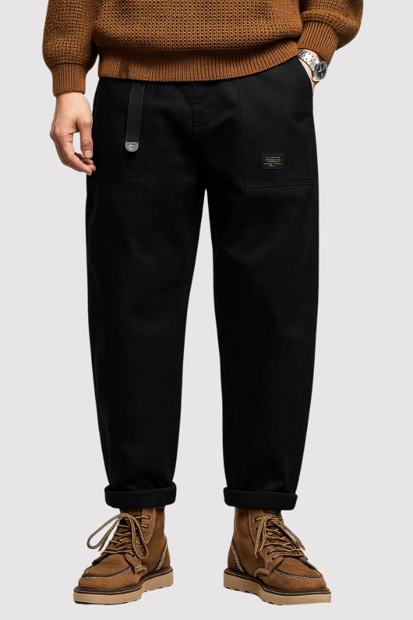 Herren Cargohose Vintage Stil funktionale Taschen bequeme Passform vielseitig