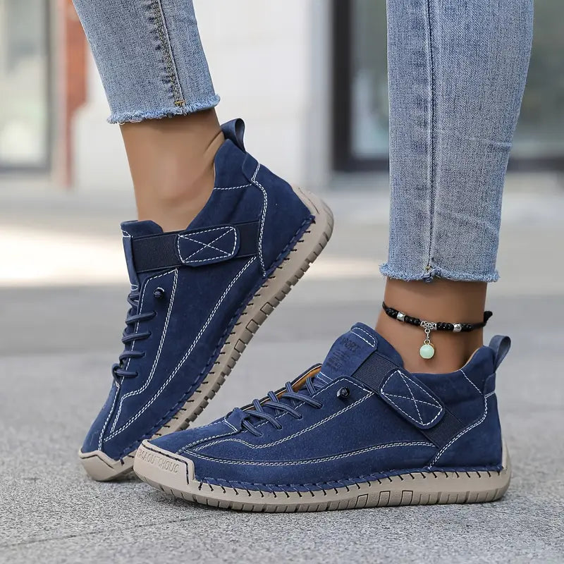 Damen Sneakers rutschfest elastische Einsätze Slip-On
