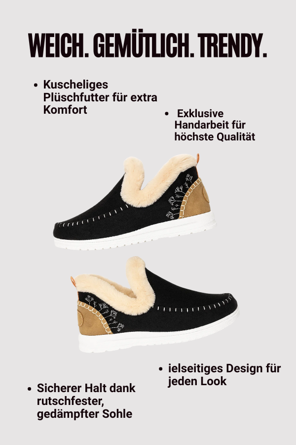 Herren Winter Sneaker gefüttert Plüsch Innenfutter rutschfeste Sohle leichte flexible Alltagsschuhe