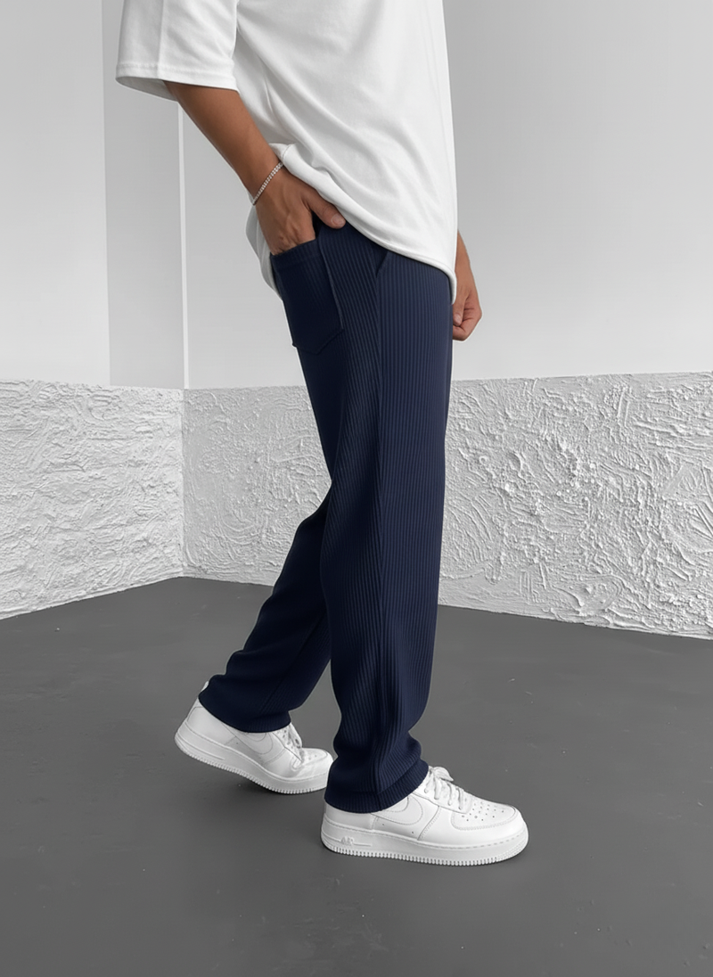 Herren Cordhose lockere Passform elastischer Bund weich vielseitig Alltag