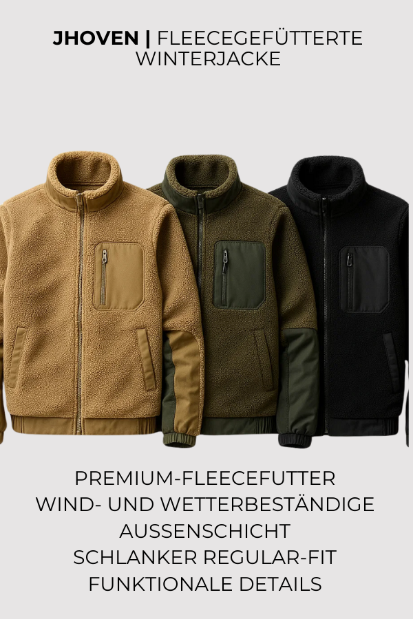 Herren Winterjacke Regular Fit Fleecegefüttert Stehkragen Reißverschluss Warm Winddicht Casual Übergang