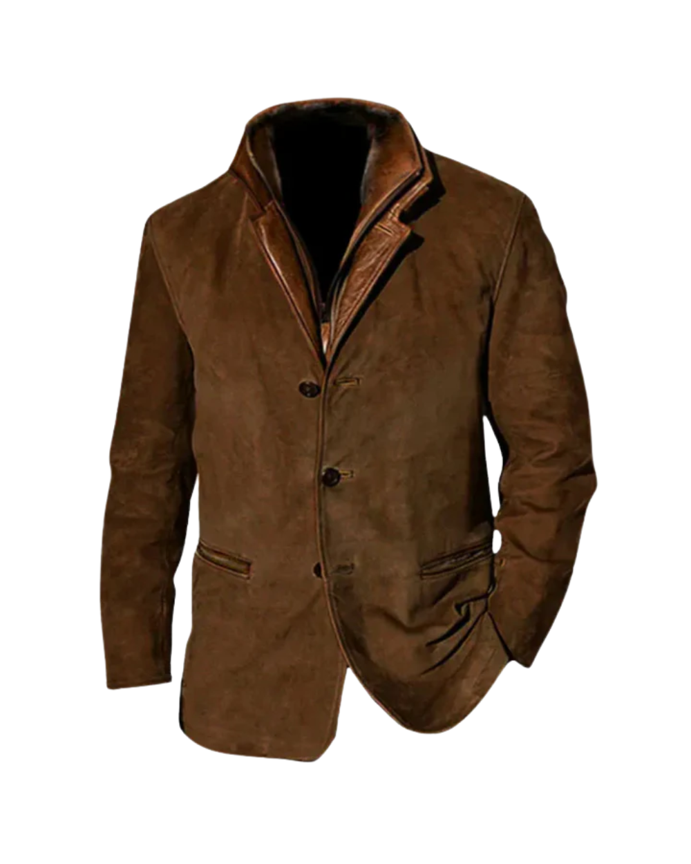 Herren Vintage Jacke Regular Fit Retro Klassisch Leicht Alltag Freizeit Übergangsjacke