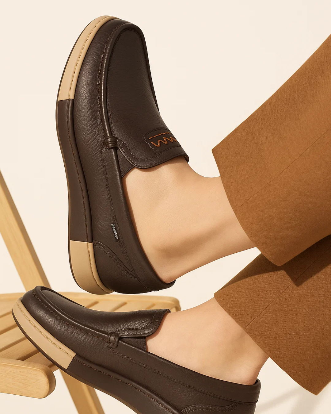 Herren Pantoffeln Leder orthopädisch rutschfest gepolstert atmungsaktiv stoßdämpfend Slip-On Hausschuhe Alltag