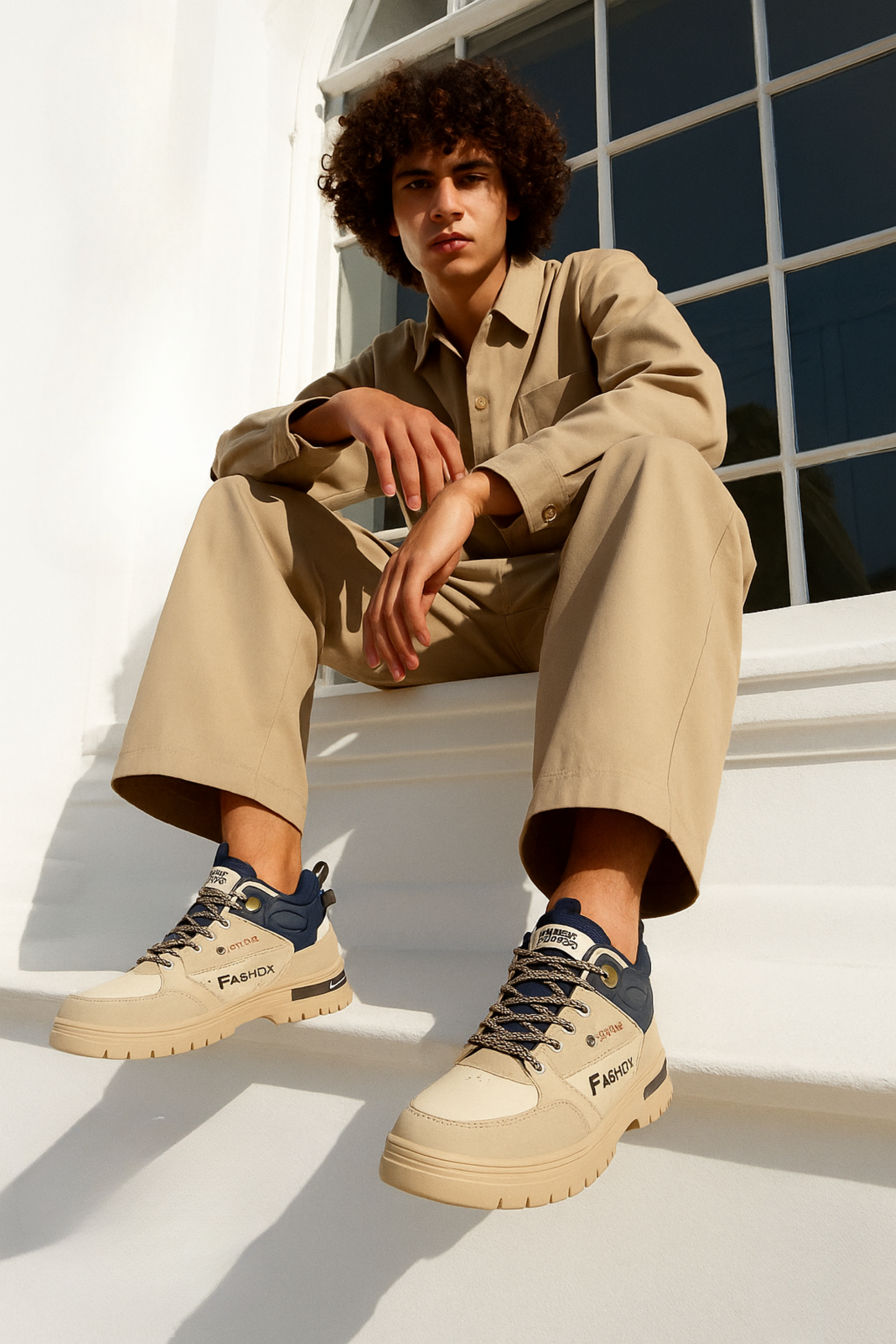 Herren Freizeitschuhe leicht atmungsaktiv gepolstert rutschfest PU Casual Outdoor Alltag Schuhe