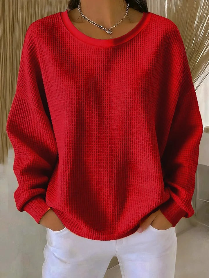 Damenpullover in klassischer, lockerer, bequemer, weicher, atmungsaktiver, eleganter Passform