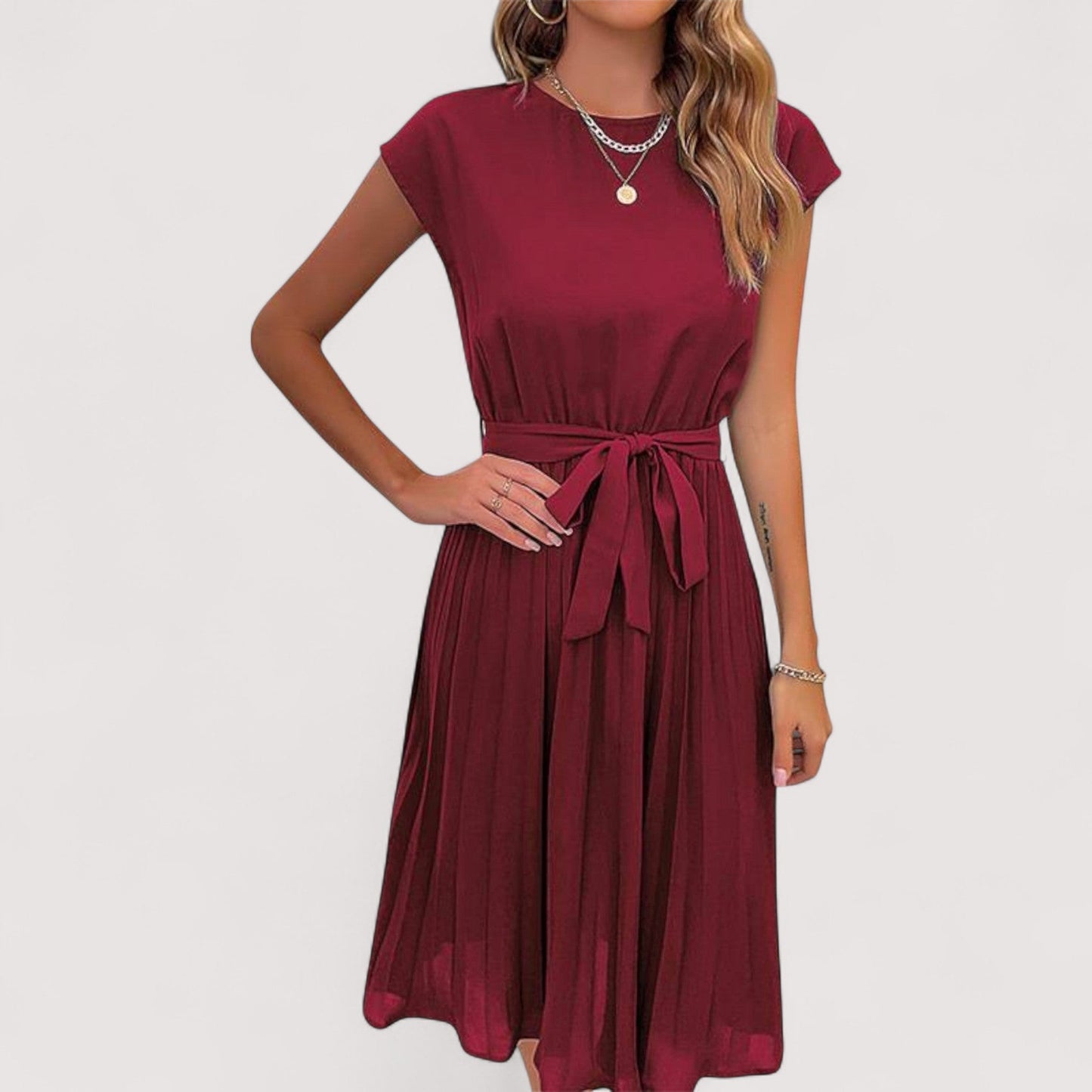 Damen Sommerkleid elegant locker Passform leicht atmungsaktiv vielseitig bequem