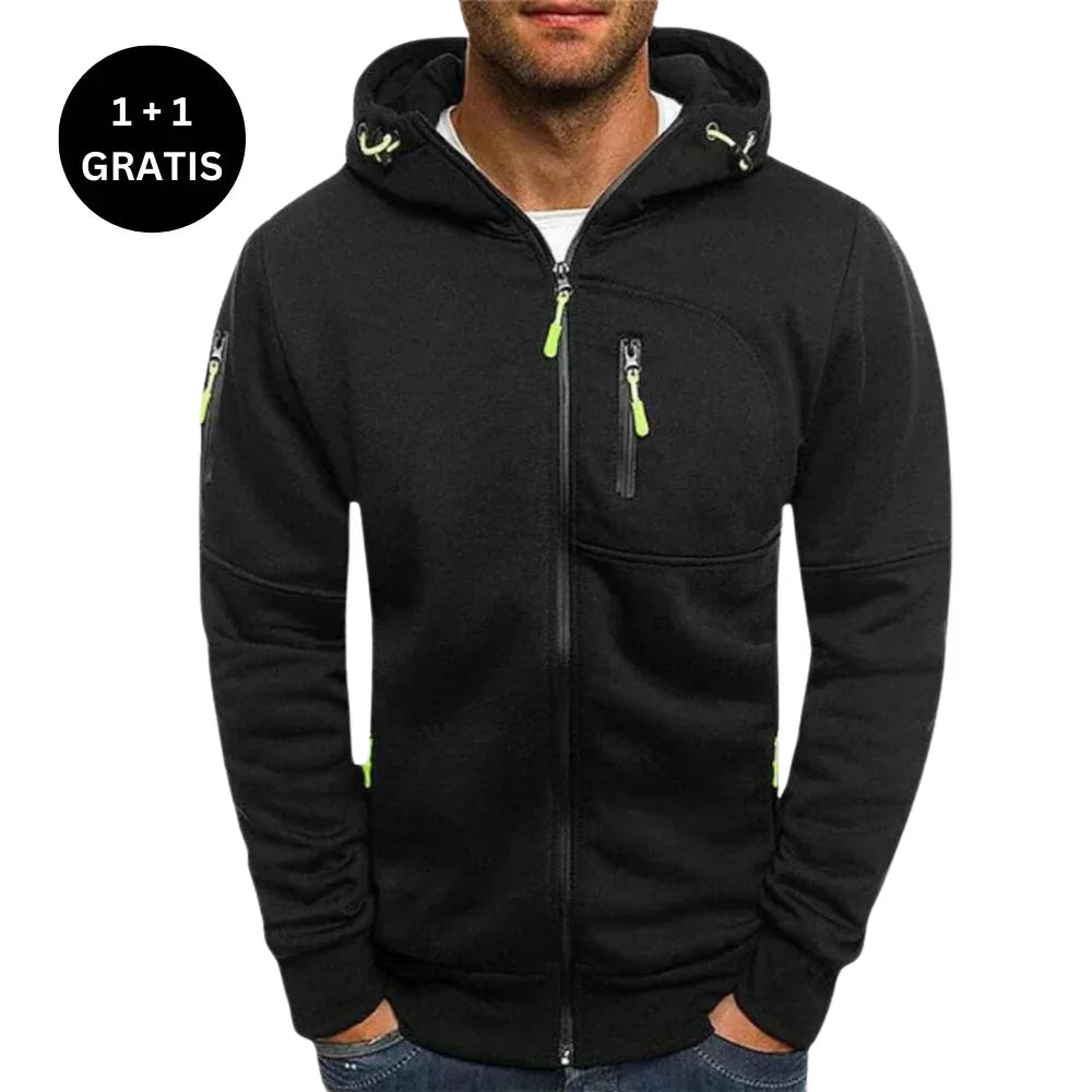 Herren Kapuzenpullover Regular Fit Weich Kapuze Kordelzug Taschen Alltag Freizeit Hoodie