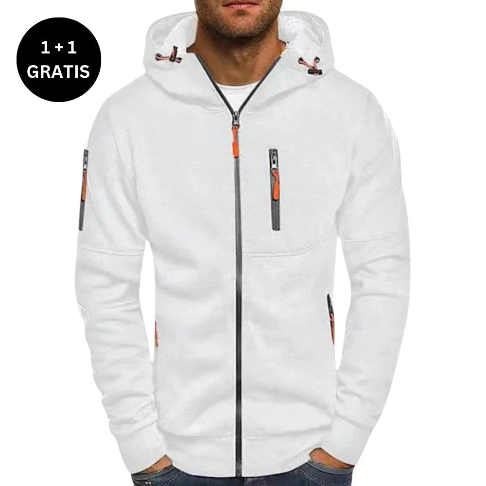 Herren Kapuzenpullover Regular Fit Weich Kapuze Kordelzug Taschen Alltag Freizeit Hoodie