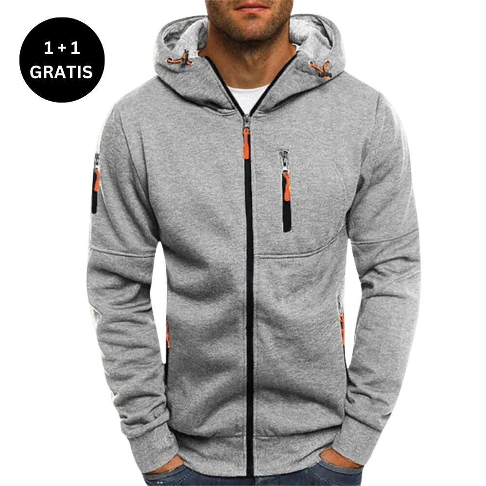 Herren Kapuzenpullover Regular Fit Weich Kapuze Kordelzug Taschen Alltag Freizeit Hoodie