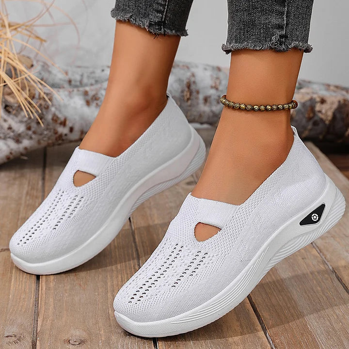 Damen Slip-On Sneaker atmungsaktiv rutschfest leicht bequem flexibel