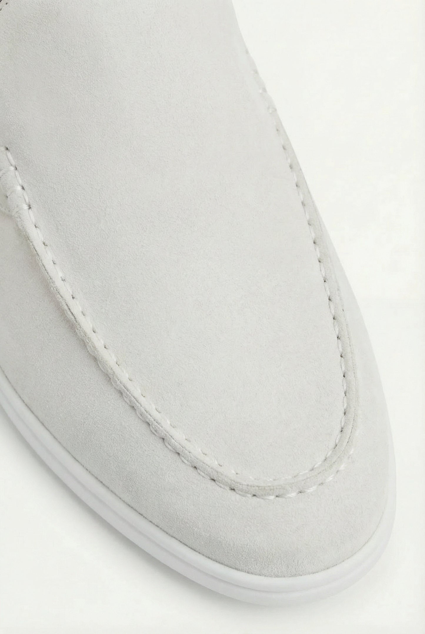 Herren Sommerschuhe Weiß Wildleder Clogs Offene Ferse Komfortschuhe Leicht Atmungsaktiv Slip-On