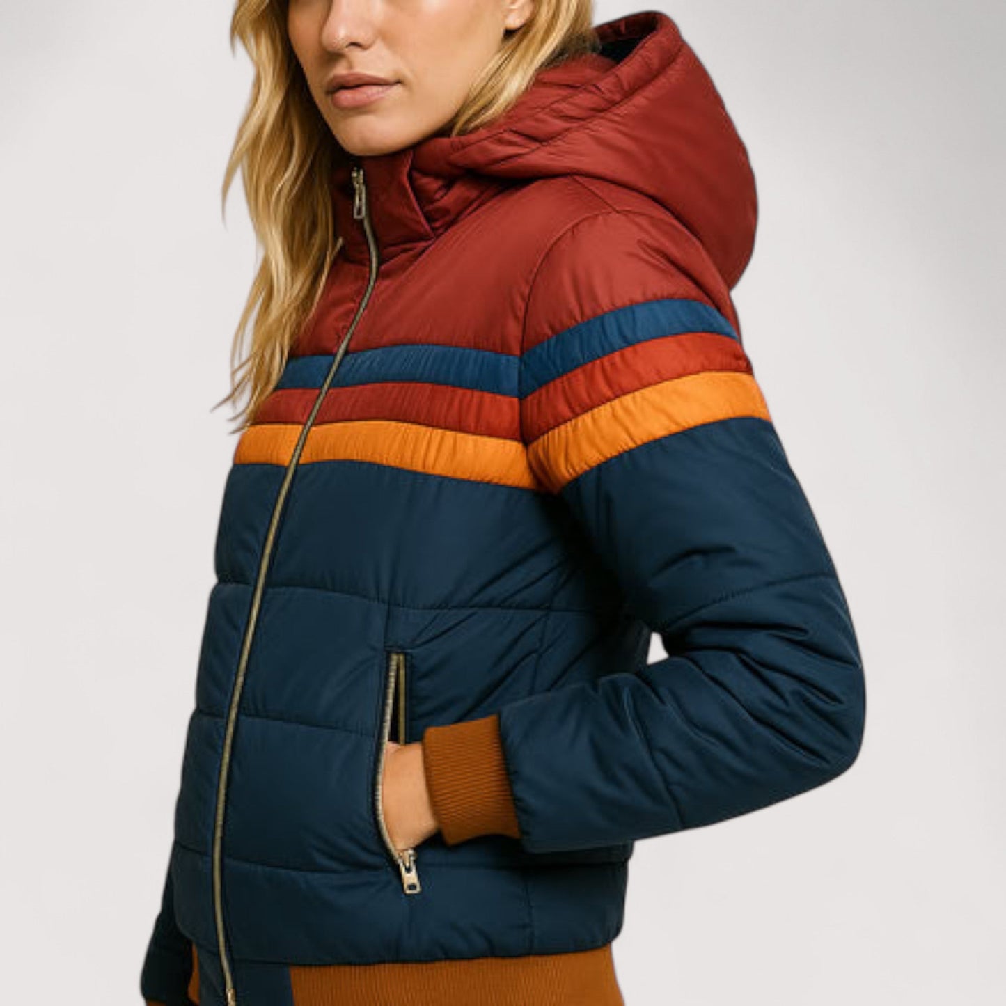 Damen Regenjacke Wasserdicht Leicht Atmungsaktiv Regular Fit Übergangsjacke Kapuze